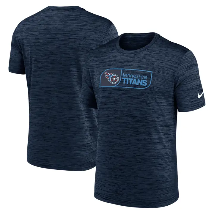T-shirt Nike SS Velocity Jock Tag Tennessee Titans pour homme 24 MARINE