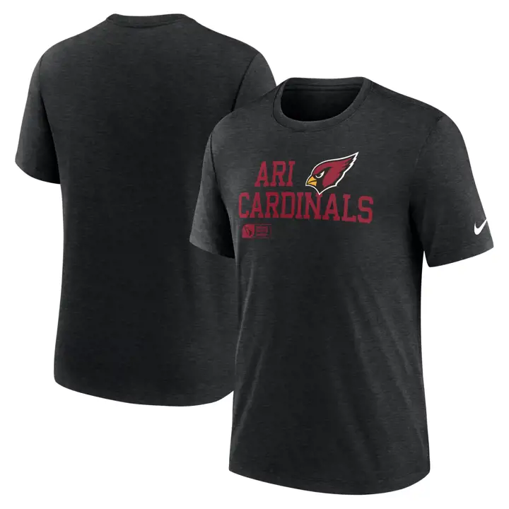 T-shirt Triblend Nike NFL Arizona Cardinals Lockup 24 BLK