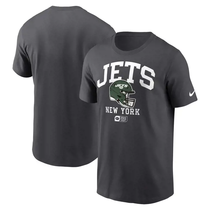 T-shirt essentiel à col rond NFL Nike New York Jets 24 Anthracite