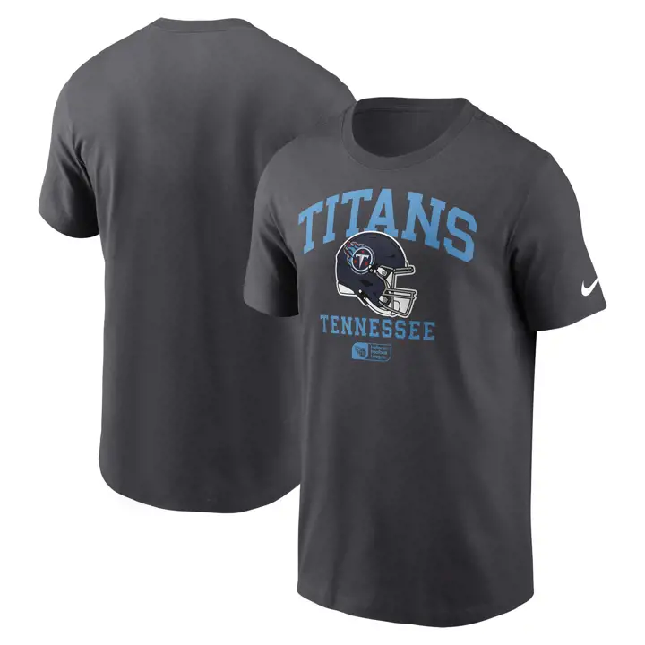 T-shirt essentiel casque Nike NFL Tennessee Titans 24 ANTHRACITE