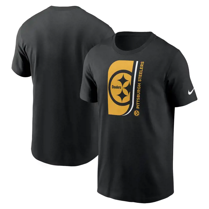 T-shirt Pittsburgh Steelers NFL Nike Lockup Essential 24 BLK