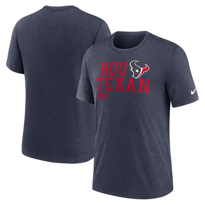 T-shirt triblend NFL Nike Lockup Houston Texans 24 NAVY