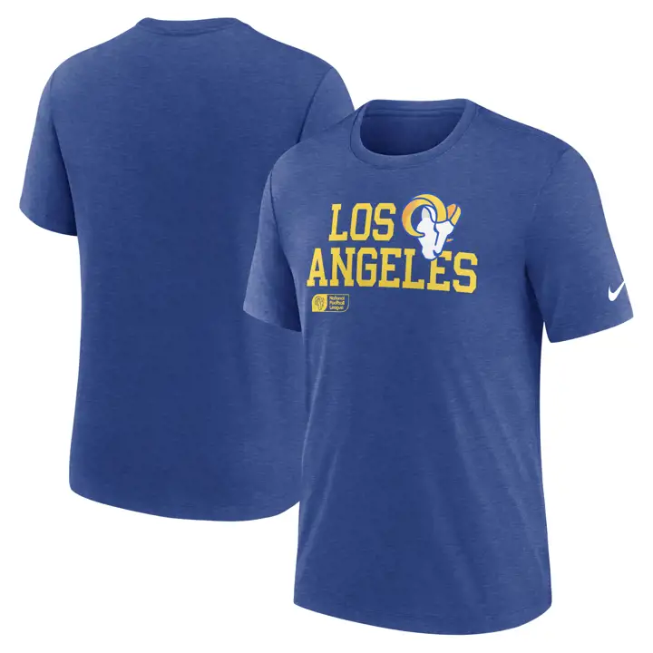 T-shirt Triblend Los Angeles Rams NFL Nike Lockup 24 BLEU