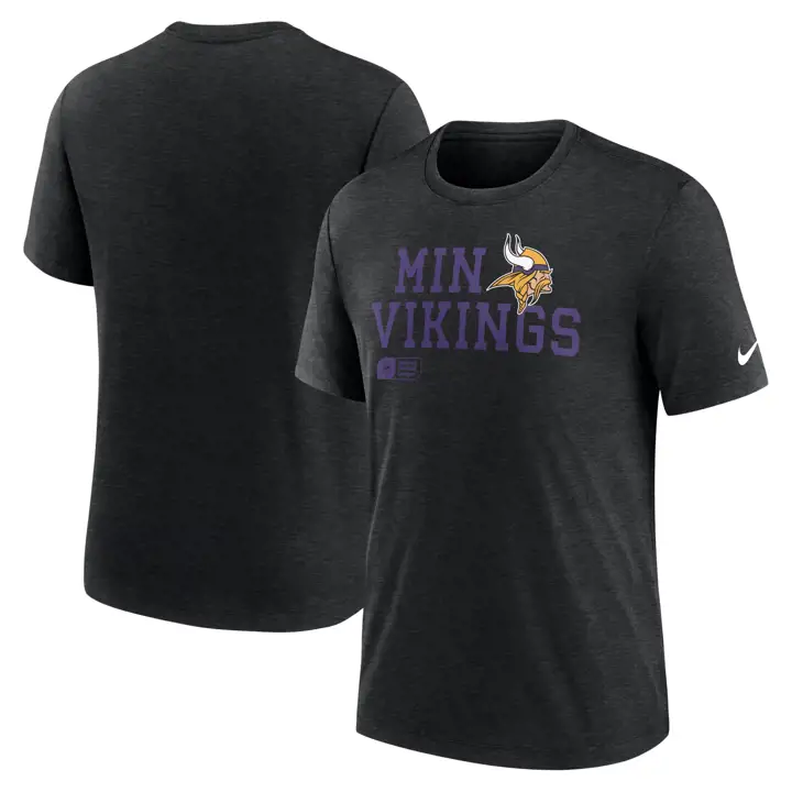 T-shirt Nike Lockup Triblend NFL Minnesota Vikings 24 BLK