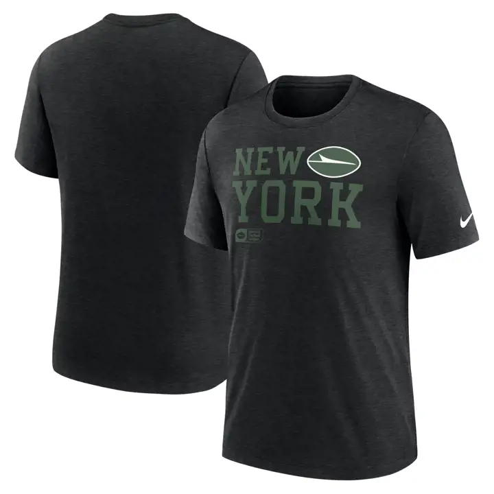T-shirt Triblend Nike NFL New York Jets Lockup 24 BLK