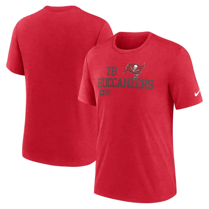 T-shirt Triblend Tampa Bay Buccaneers NFL Nike Lockup 24 ROUGE