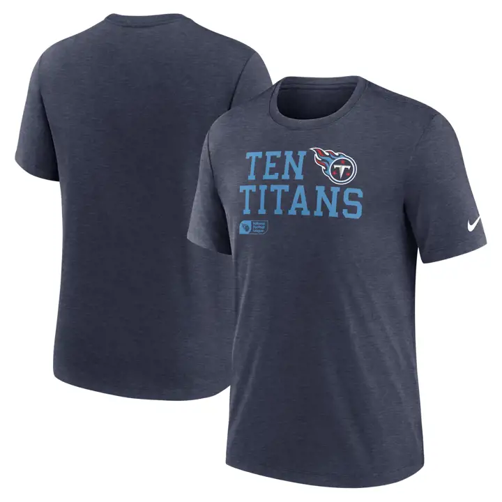 T-shirt Tricolore Nike NFL Lockup Tennessee Titans 24 MARINE