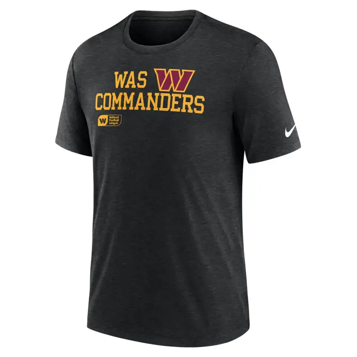 T-shirt Triblend Nike NFL Washington Commanders 24 BLK