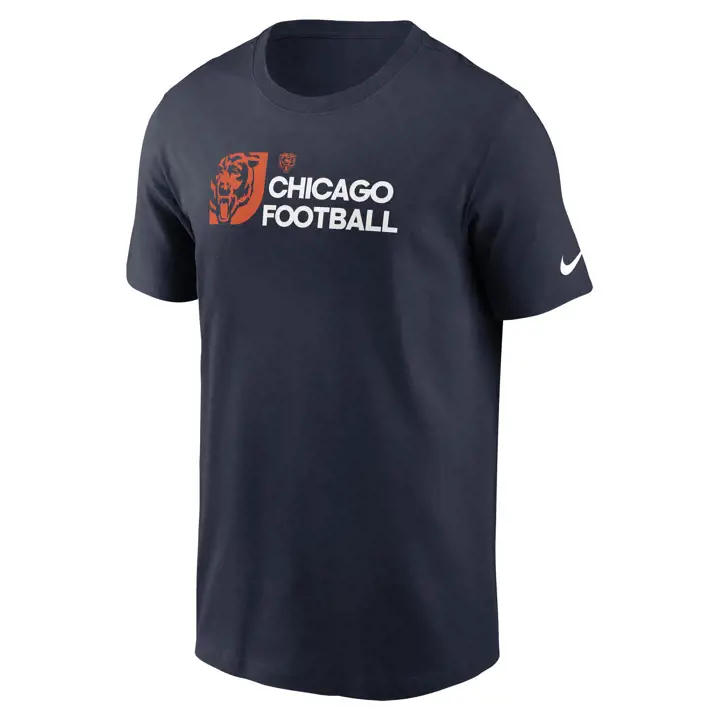 T-shirt essentiel à logo Nike NFL Chicago Bears 24 MARINE