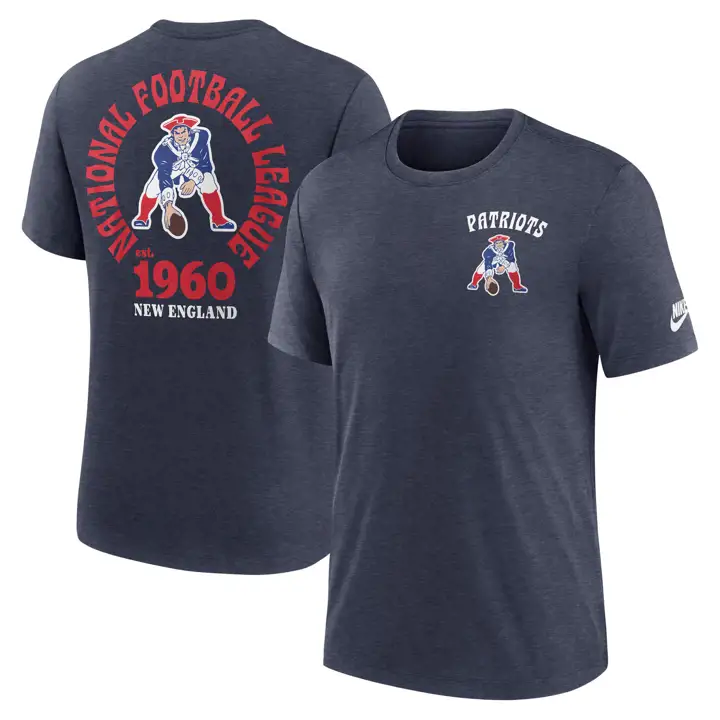 T-shirt Nike Rewind Helmet Triblend NFL New England Patriots 24