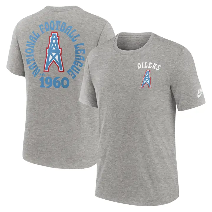 T-shirt à trois fibres Nike Rewind Casque des Titans du Tennessee NFL 24 GRIS