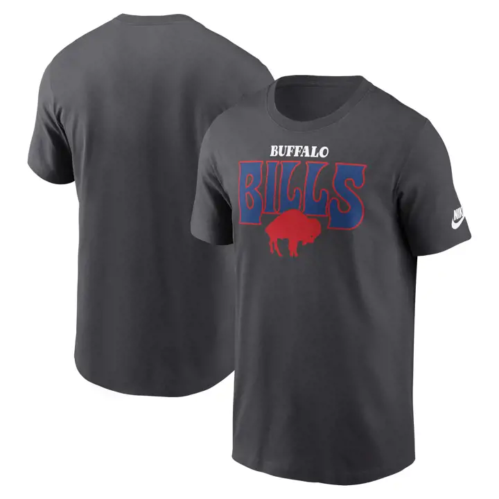 T-shirt essentiel Rewind Stack NFL des Buffalo Bills Nike 24 ANTHRA