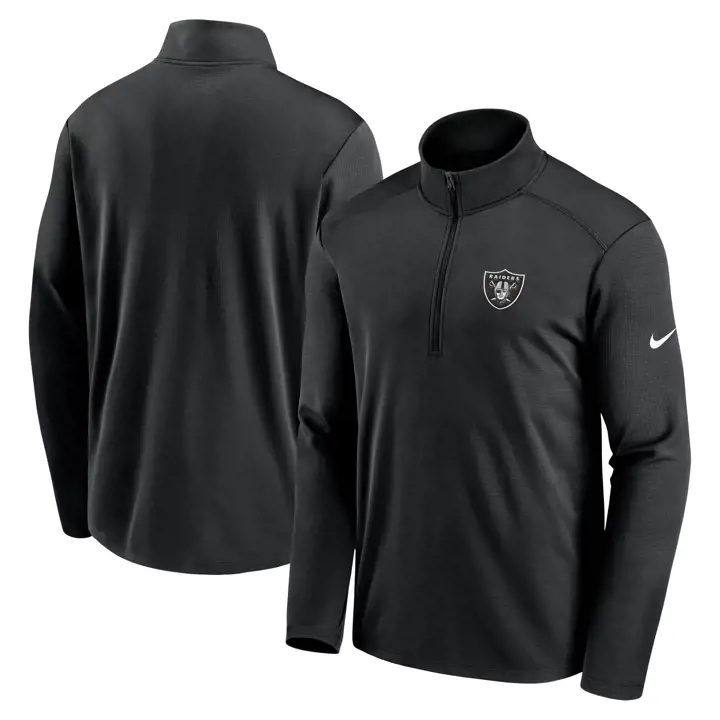 Las Vegas Raiders NFL Nike Franchise 1/4 Zip 24 BLK
