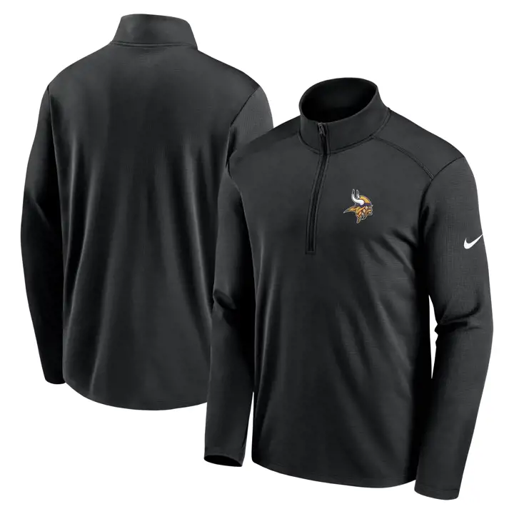 Sweat-shirt 1/4 zip Nike NFL Minnesota Vikings Franchise 24 BLK