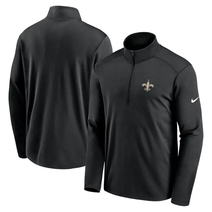 New Orleans Saints NFL Nike Franchise 1/4 Zip 24 BLK