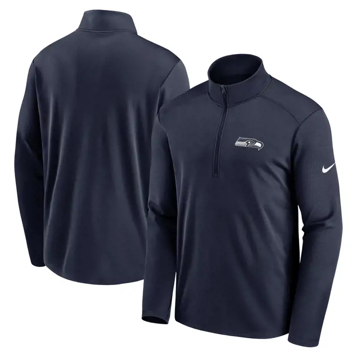 Seattle Seahawks NFL Nike Franchise 1/4 Zip 24 MARINE