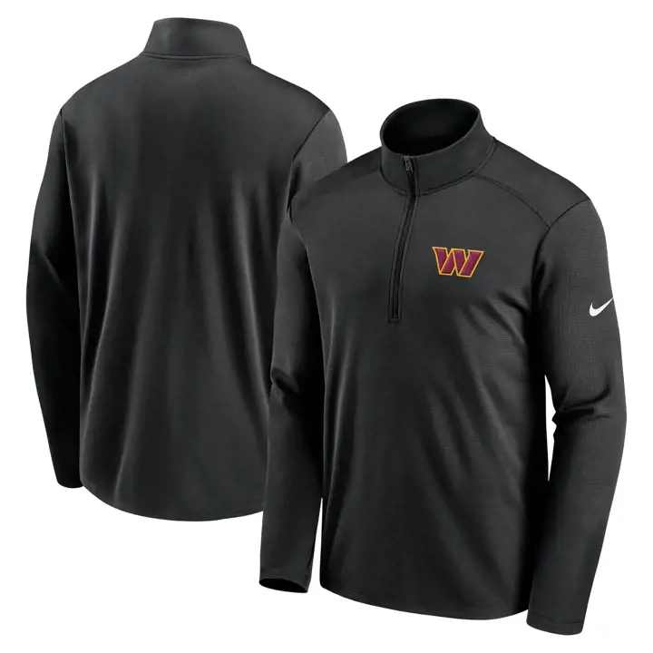Washington Commanders NFL Nike Franchise 1/4 Zip 24 BLK