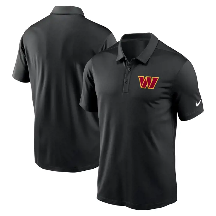 Washington Commanders NFL Nike Polo Franchise 24 BLK