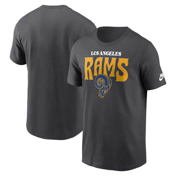 T-shirt essentiel Los Angeles Rams NFL Nike Rewind Stack 24 ANTH