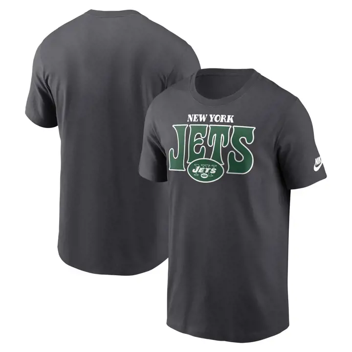 T-shirt essentiel Rewind Stack NFL des Jets de New York de Nike 24 ANTHRAC