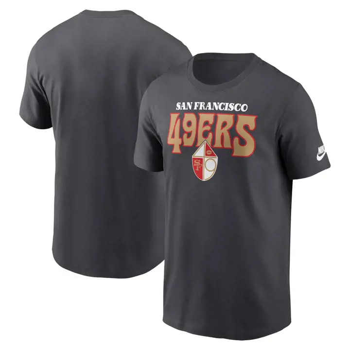 T-shirt essentiel San Francisco 49ers NFL Nike Rewind Stack 24 A