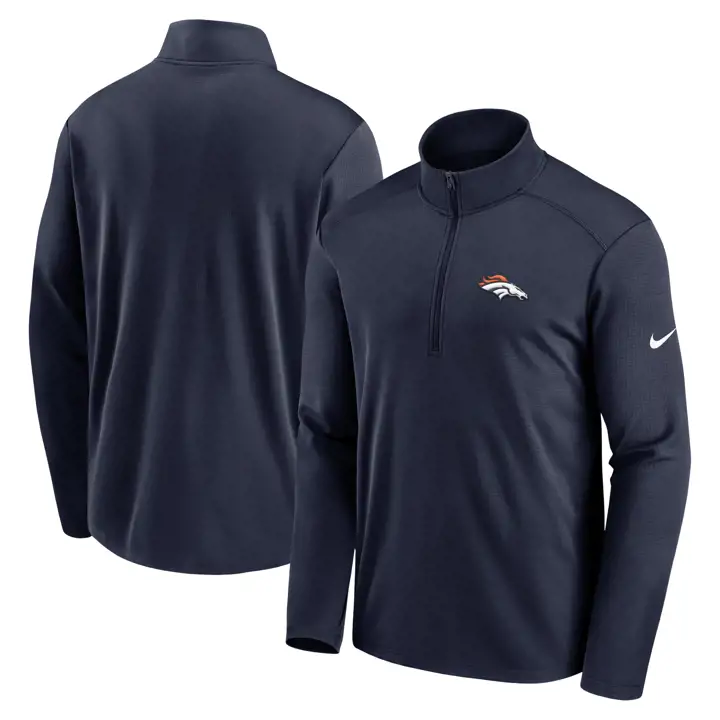 Denver Broncos NFL Nike Franchise 1/4 Zip 24 MARINE