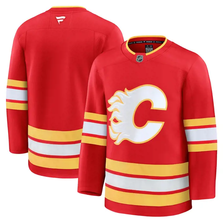 Maillot de hockey officiel LNH des Flames de Calgary – Rouge
