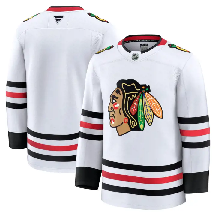 Maillot Premium des Blackhawks de Chicago LNH BLANC