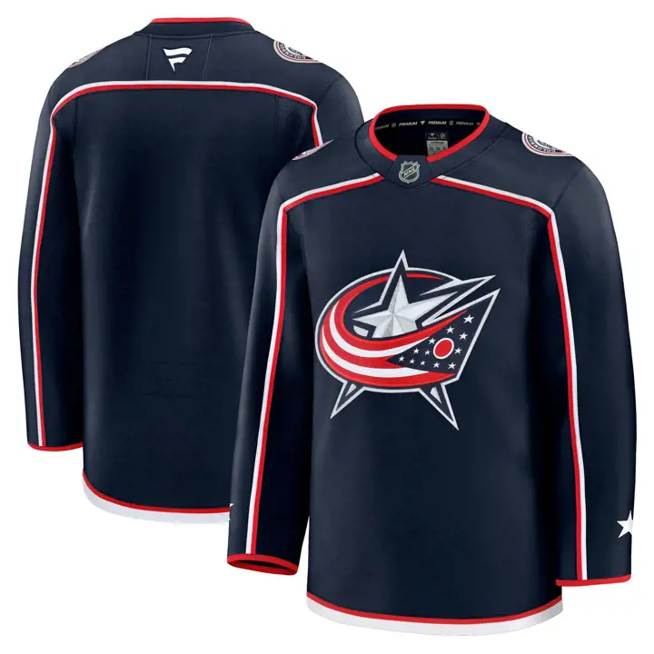 Maillot Premium d'équipe LNH des Blue Jackets de Columbus BLEU MARINE
