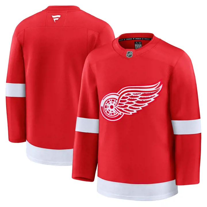 Maillot d'équipe premium NHL Detroit Red Wings ROUGE