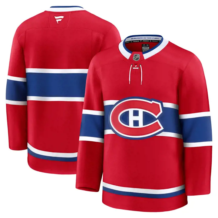 Maillot officiel Premium des Canadiens de Montréal LNH ROUGE