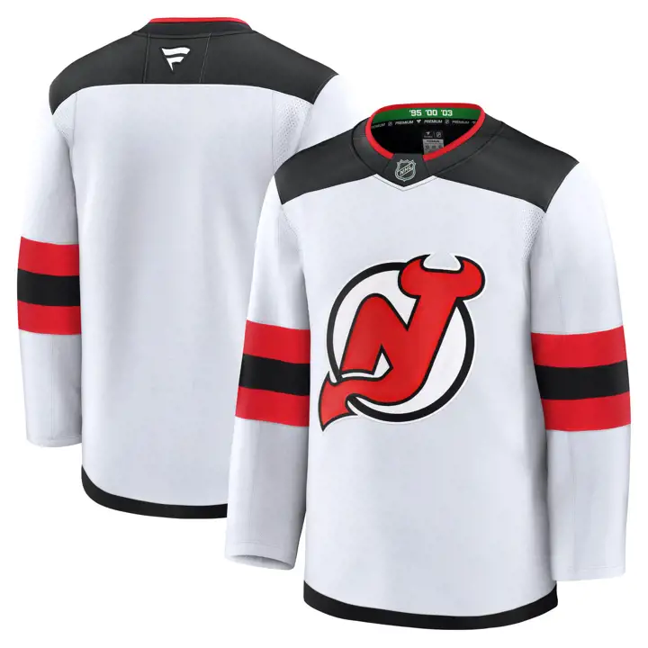 Maillot NHL de qualité supérieure des Devils du New Jersey BLANC