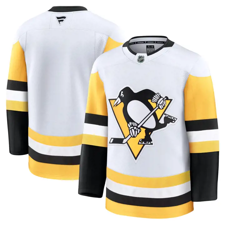 Maillot NHL Premium des Penguins de Pittsburgh BLANC