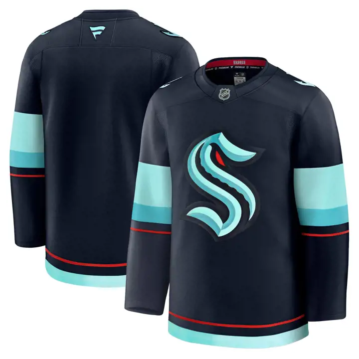 Maillot Premium NHL des Kraken de Seattle BLEU MARINE
