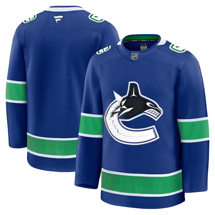 Maillot Premium des Canucks de Vancouver LNH BLEU