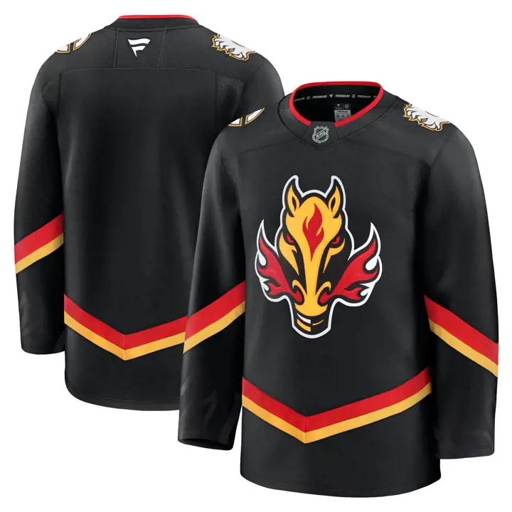Maillot alternatif premium Calgary Flames LNH noir