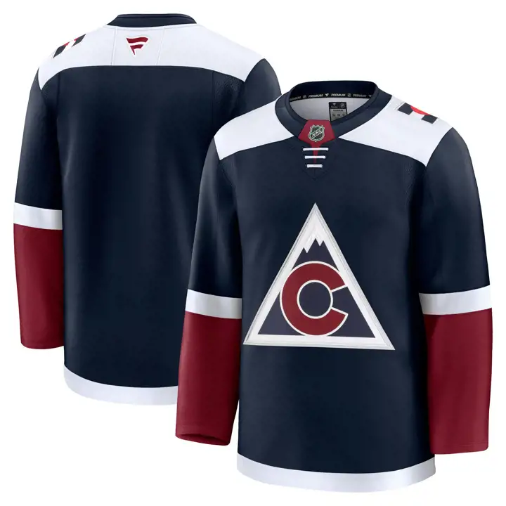 Maillot alternatif Premium des Colorado Avalanche NHL BLEU MARINE