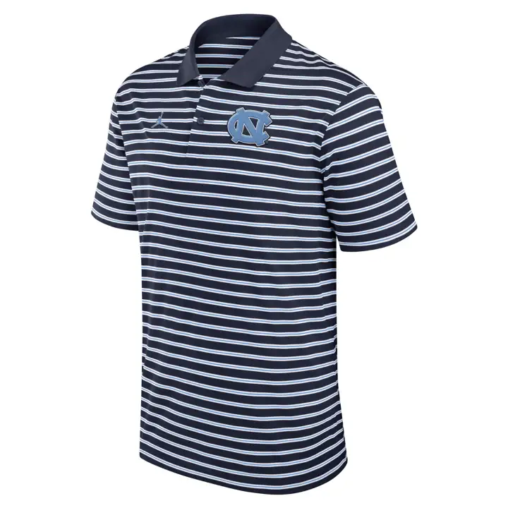 North Carolina Tar Heels POLO M NK VICTORY STRIPE marine