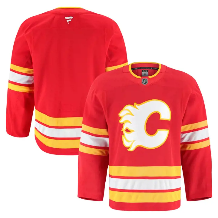 Maillot Authentique Pro Sur Glace Rouge des Calgary Flames de la LNH