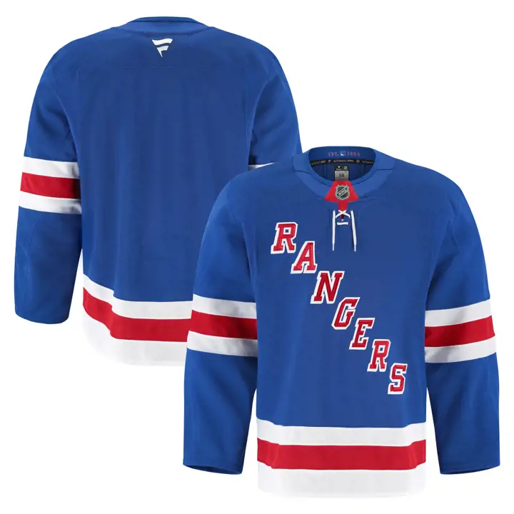 Maillot bleu authentique New York Rangers NHL Pro On Ice
