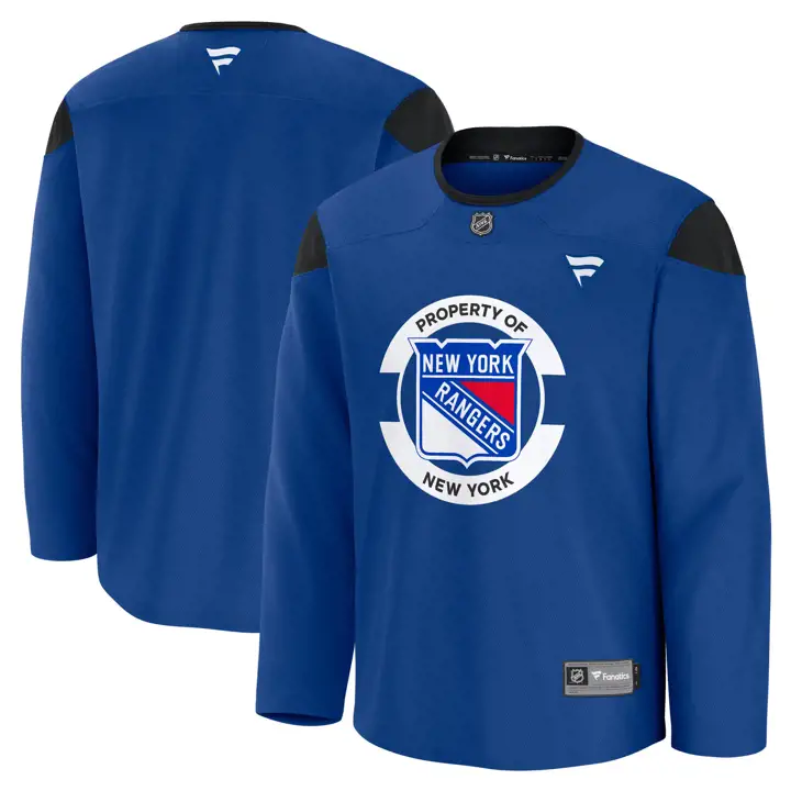 Maillot d'entraînement des New York Rangers NHL AP bleu