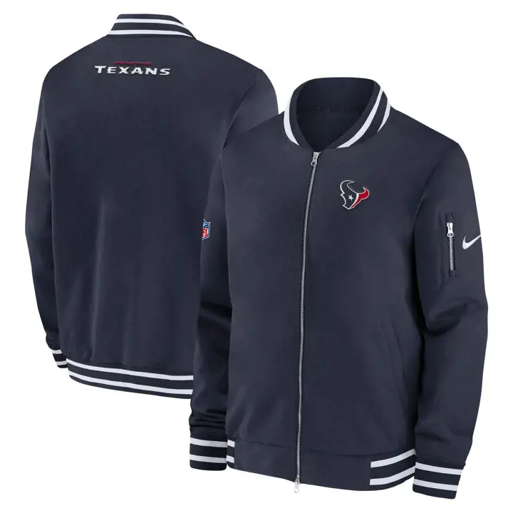 Veste Houston Texans NFL Nike Coach Bomber 24 BLEUE