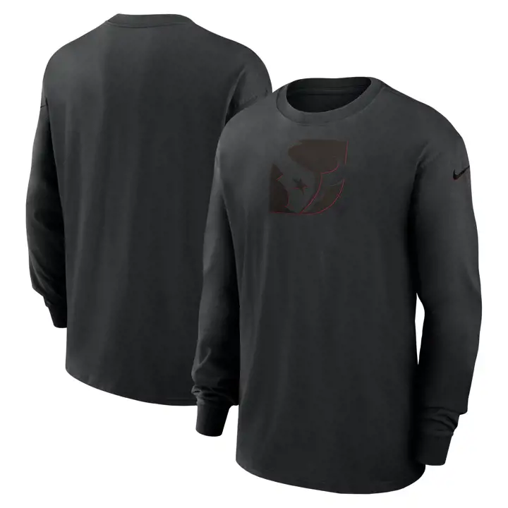 Tee-shirt à manches longues Nike Edge Max NFL Houston Texans 24 - Noir
