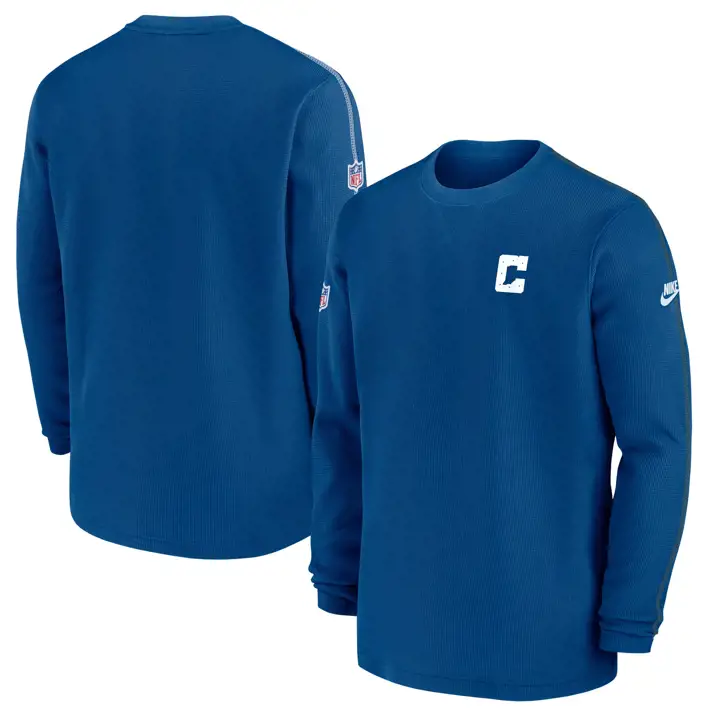 Haut à manches longues Indianapolis Colts NFL Nike Coach Alt 24 BLEU