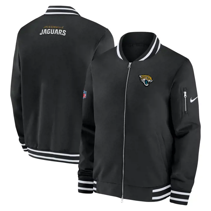 Veste de survêtement Nike NFL Jacksonville Jaguars Coach Bomber 24 BLK