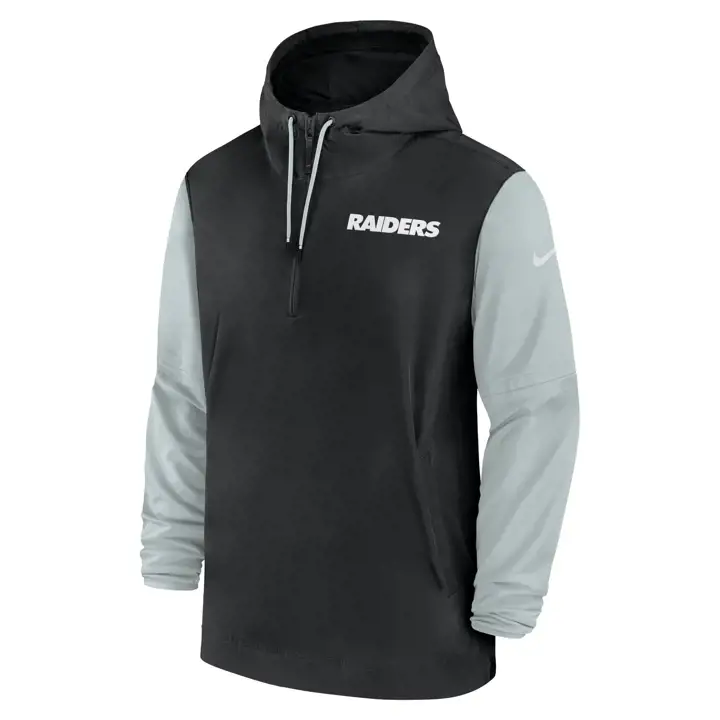 Veste d'avant-match Nike NFL Las Vegas Raiders Joueur 24 BLK