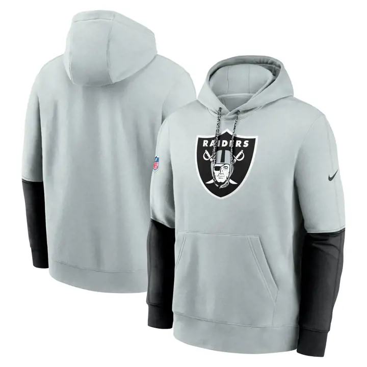 Las Vegas Raiders NFL Nike Club Team Issue Hood 24 ARGENT