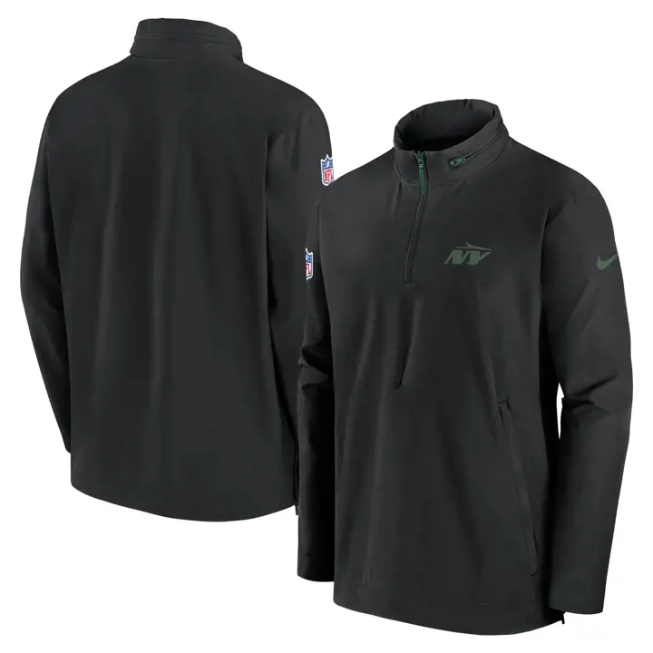 Veste légère d'entraîneur NFL Nike New York Jets 24 BLK