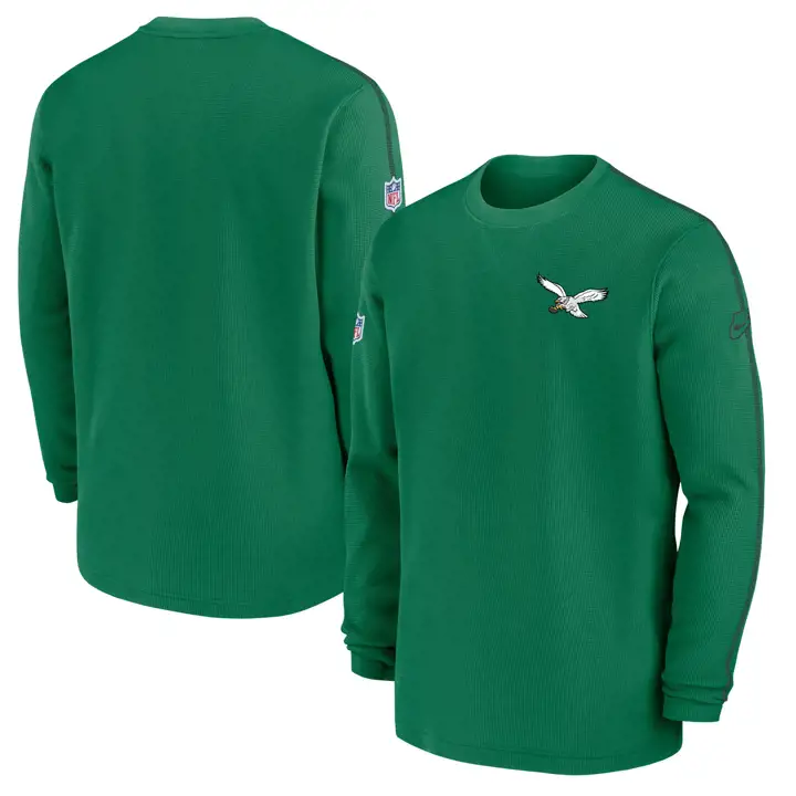 Haut à manches longues Philadelphia Eagles NFL Nike Coach Alt 24 GRN