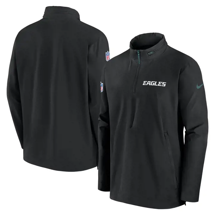 Veste légère d'entraîneur Nike NFL Philadelphia Eagles 24 BLK